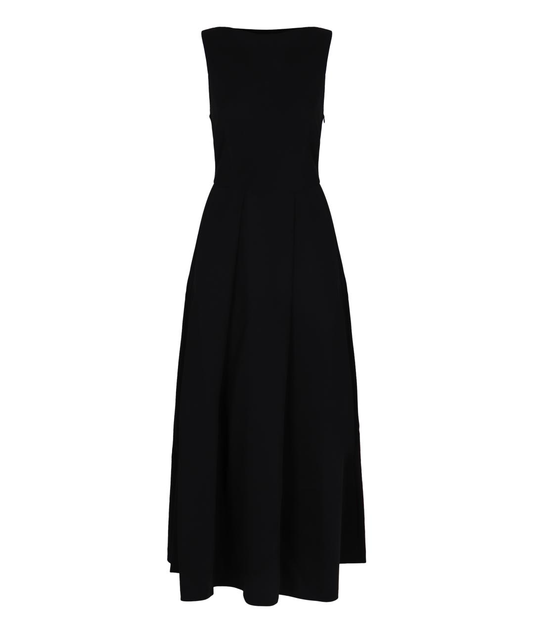 EMPORIO ARMANI Черное полиэстеровое платье, фото 1