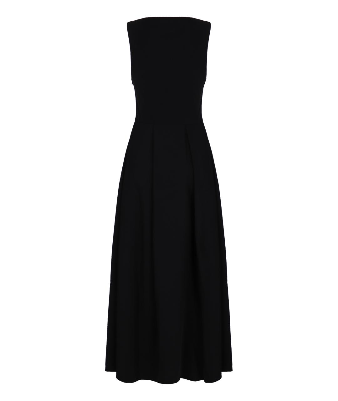 EMPORIO ARMANI Черное полиэстеровое платье, фото 2