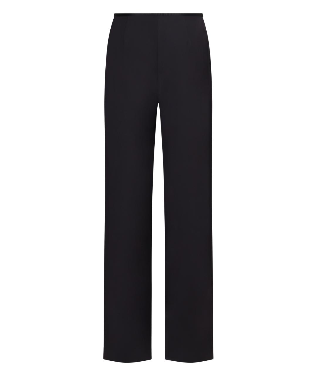 EMPORIO ARMANI Синие полиэстеровые прямые брюки, фото 2