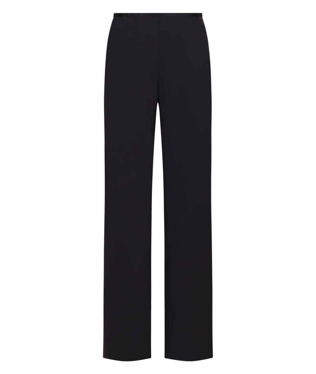 EMPORIO ARMANI Синие полиэстеровые прямые брюки, фото 1