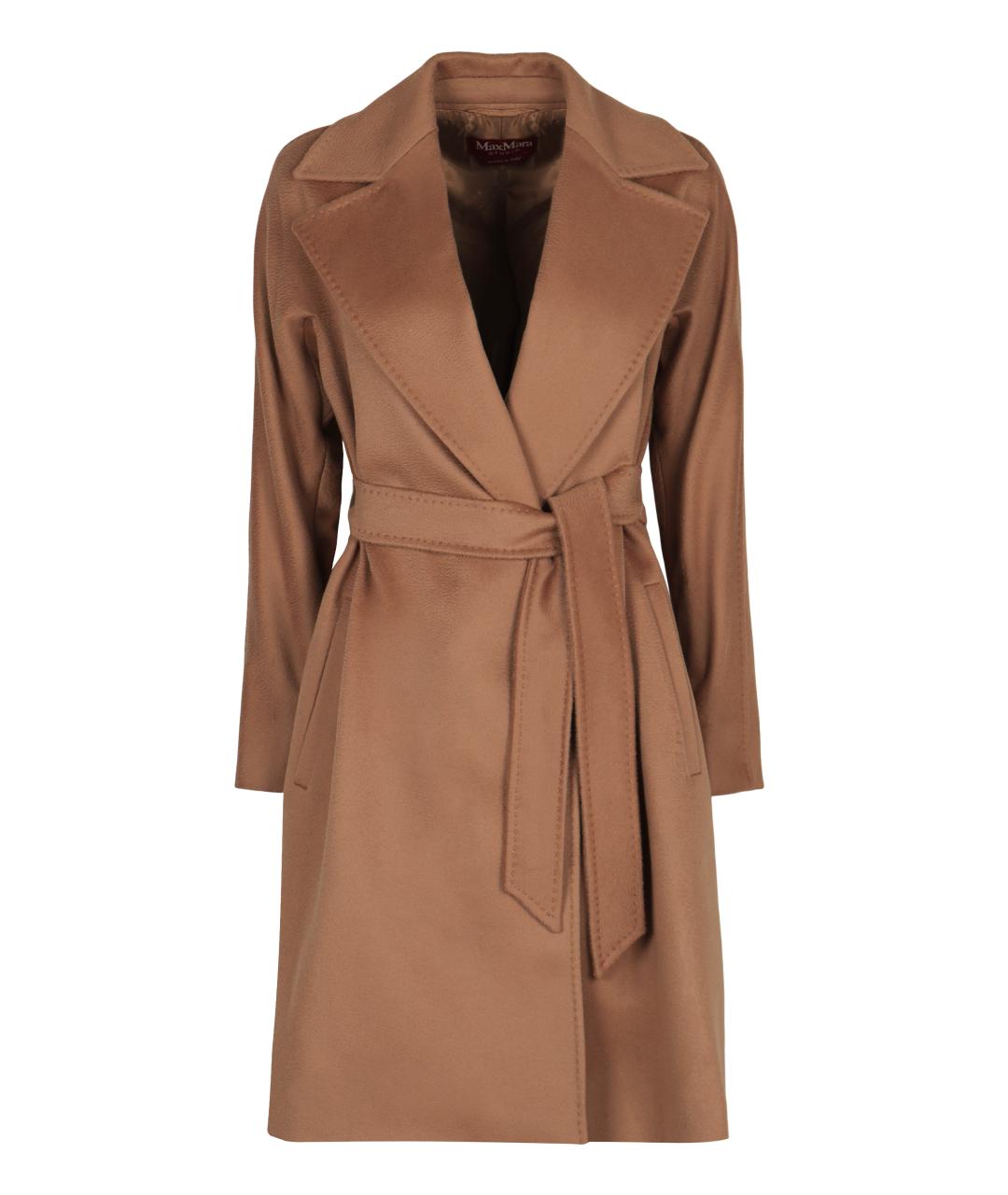 MAX MARA STUDIO Бежевое шерстяное пальто, фото 1
