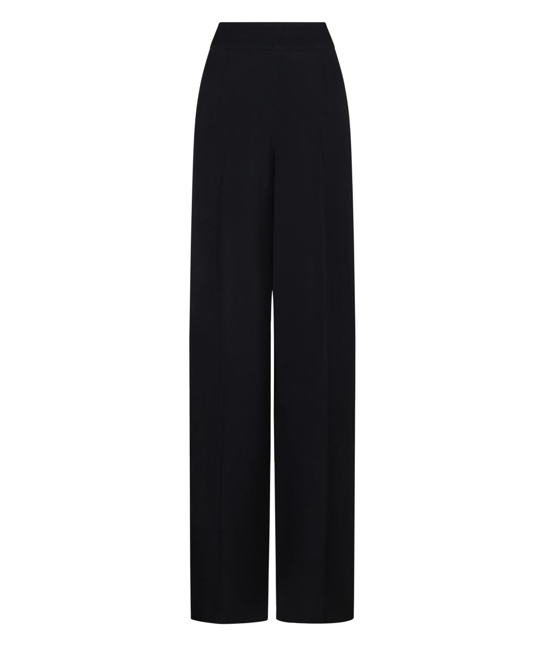 EMPORIO ARMANI Синие вискозные прямые брюки, фото 2