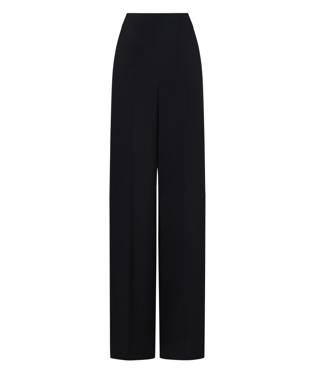 EMPORIO ARMANI Синие вискозные прямые брюки, фото 1