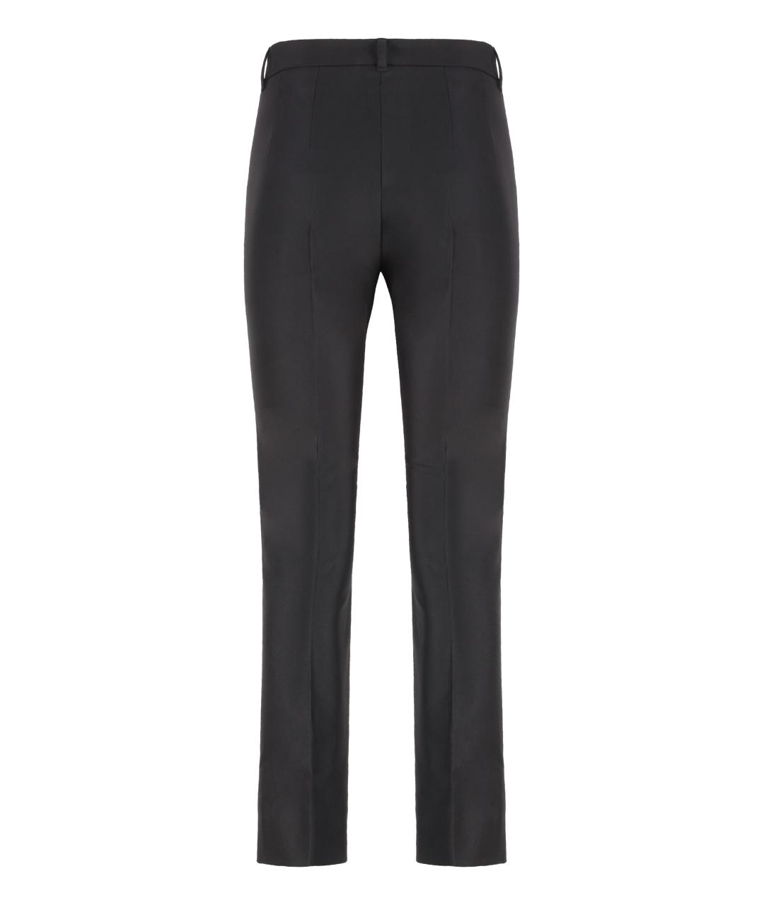 'S MAX MARA Черные вискозные прямые брюки, фото 2