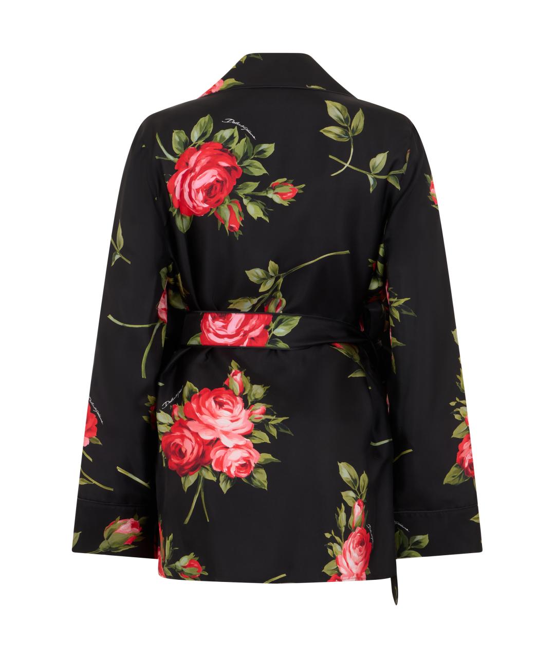 DOLCE&GABBANA Черная шелковая куртка, фото 2