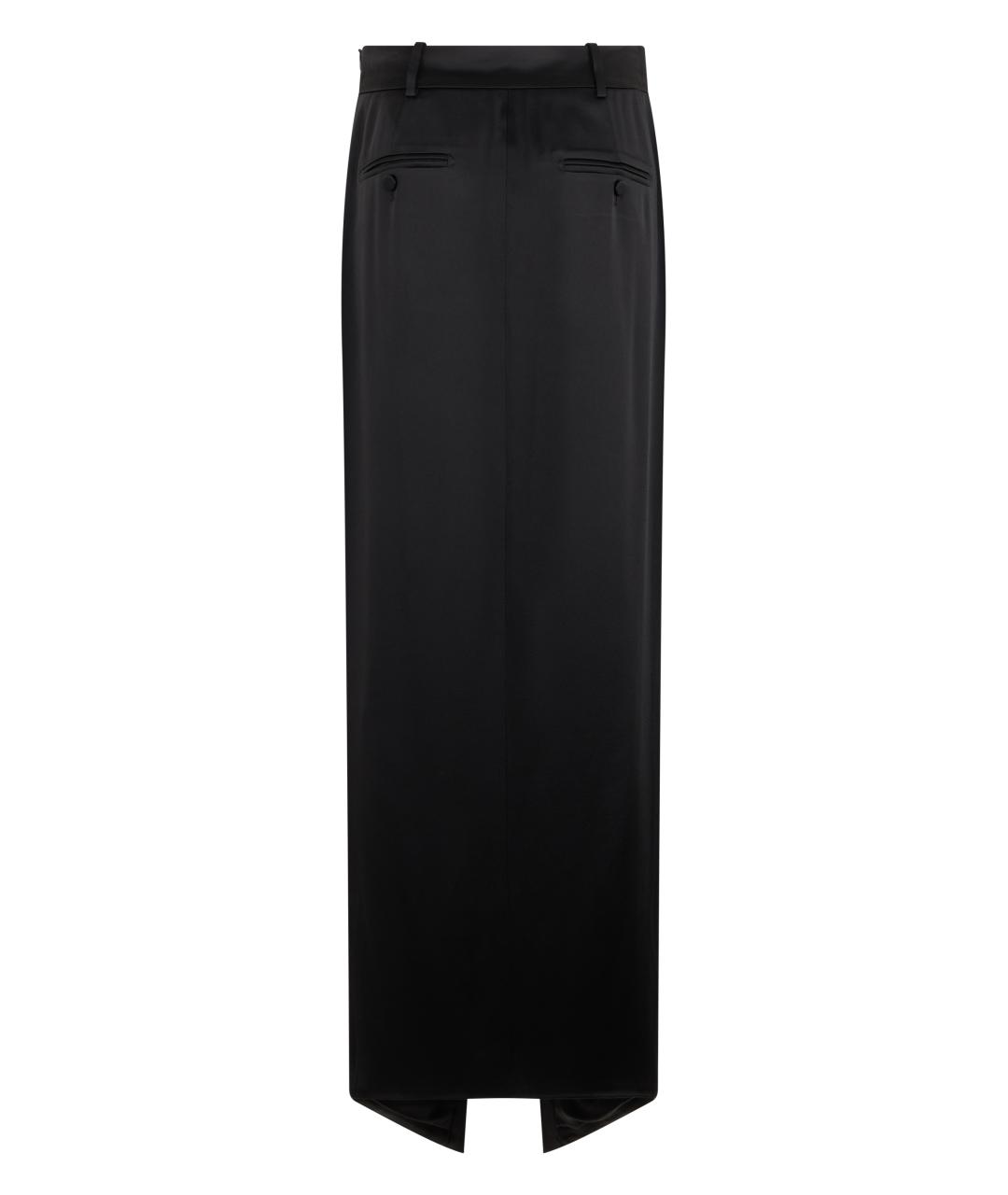 TOM FORD Черная ацетатная юбка макси, фото 2