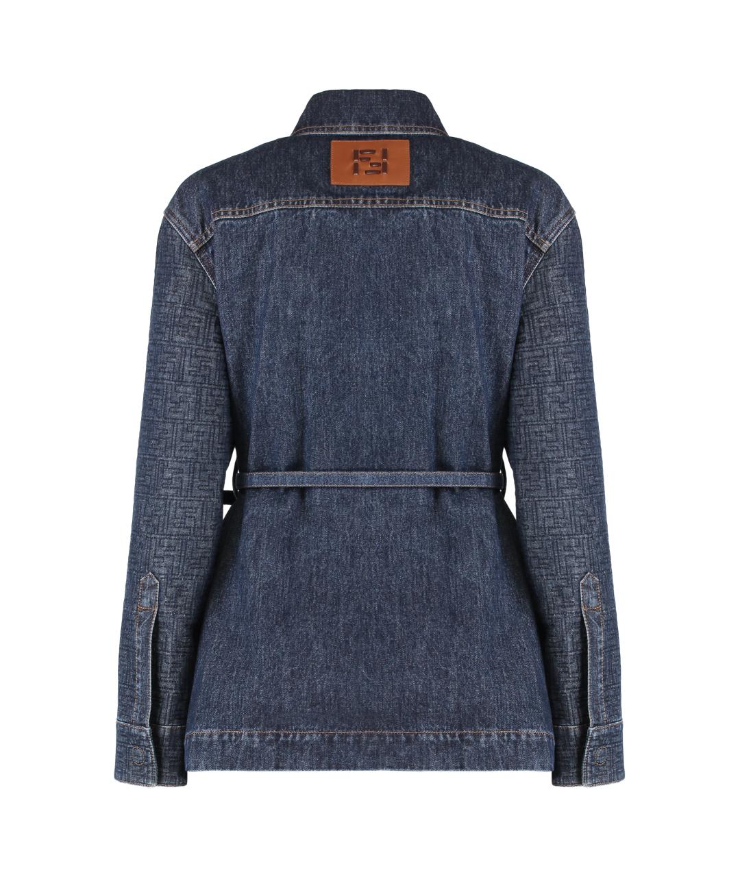 FENDI Синяя хлопковая куртка, фото 2
