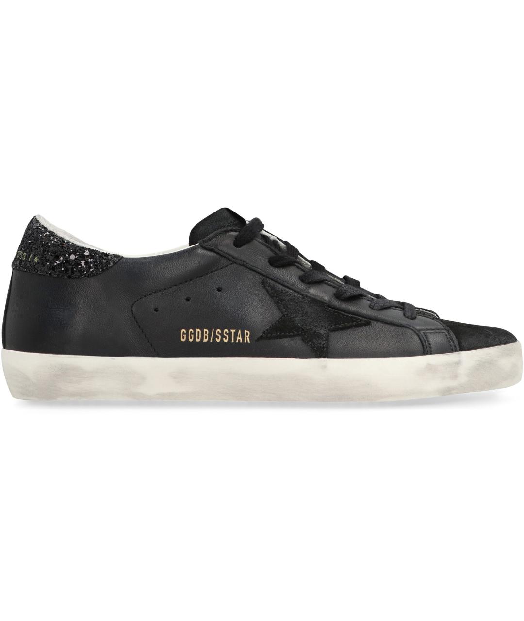 GOLDEN GOOSE Черные кожаные кеды, фото 2