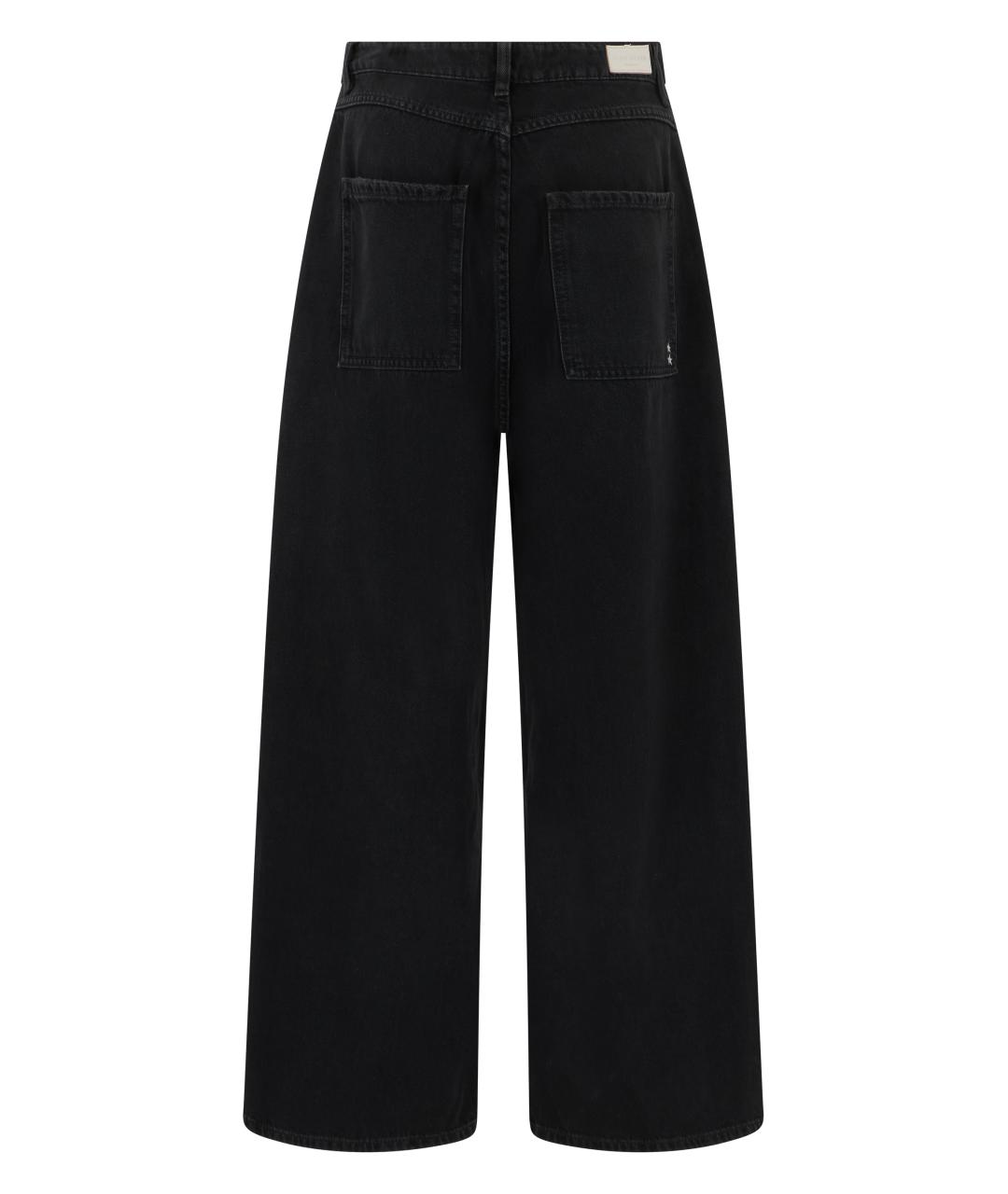 ICON DENIM Черные хлопковые джинсы клеш, фото 2