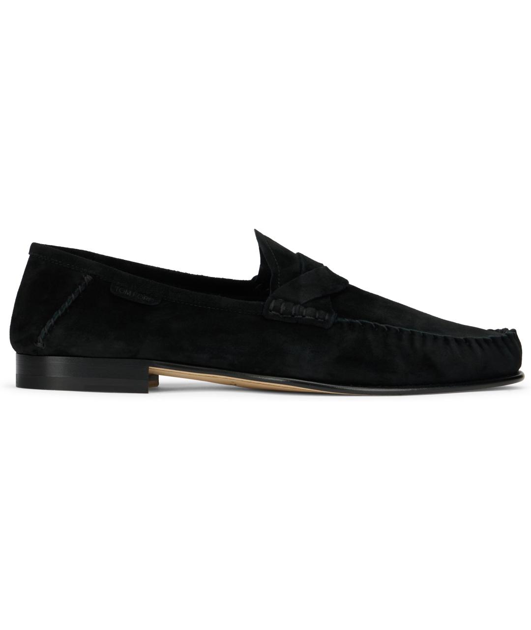 TOM FORD Черные кожаные лоферы, фото 2