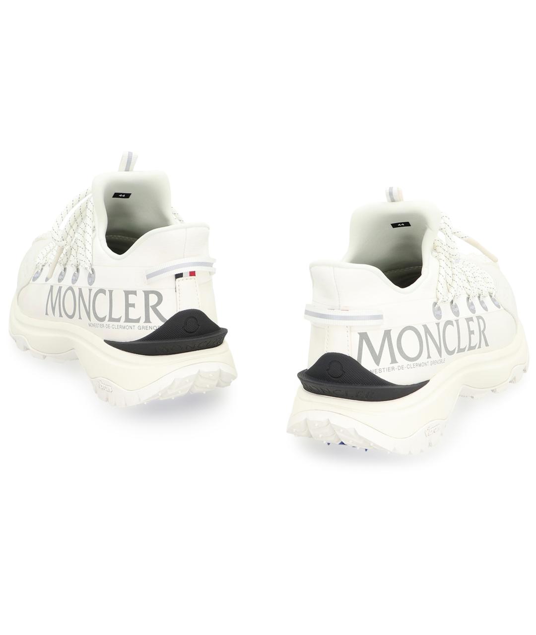 MONCLER Белые синтетические кроссовки, фото 4