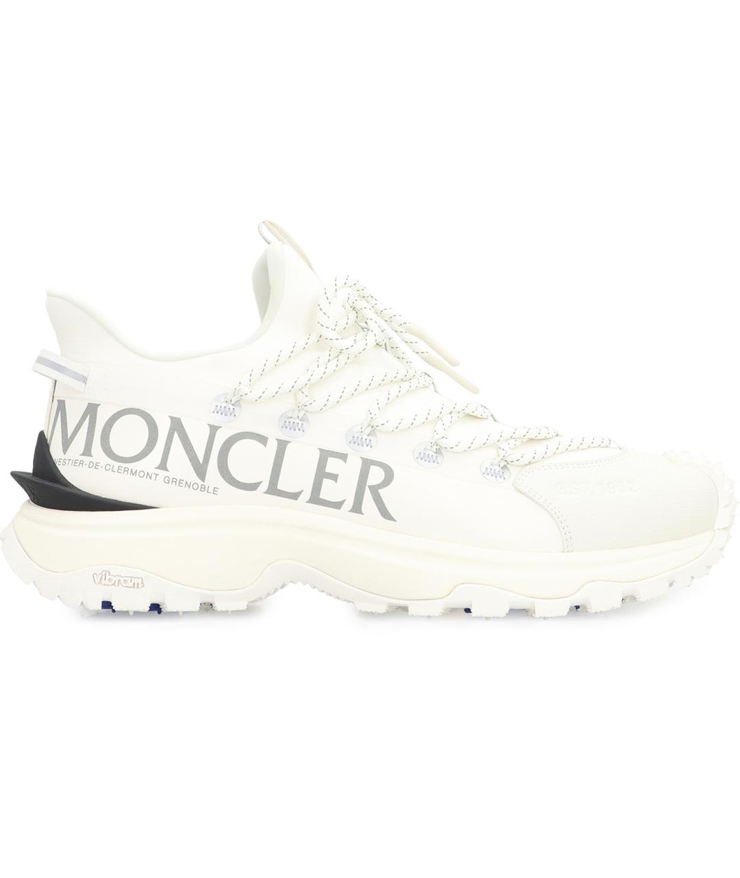 MONCLER Белые синтетические кроссовки, фото 2