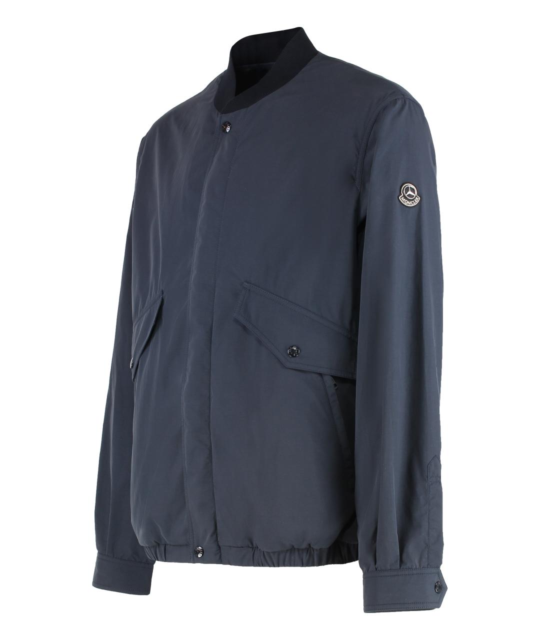 MONCLER Синяя полиамидовая куртка, фото 3