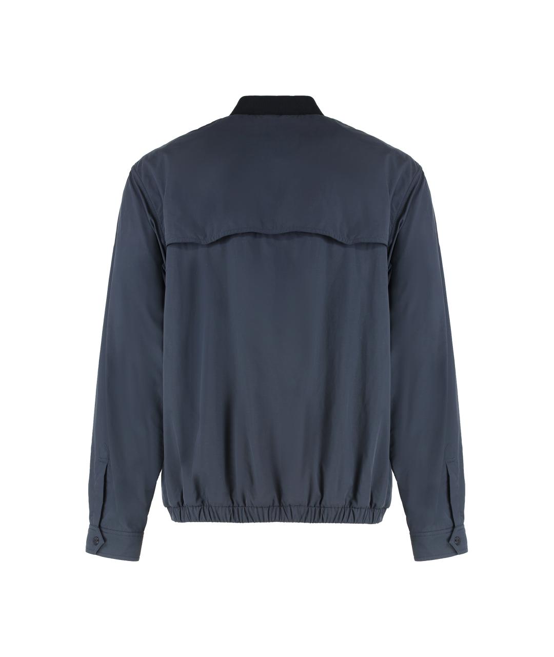 MONCLER Синяя полиамидовая куртка, фото 2