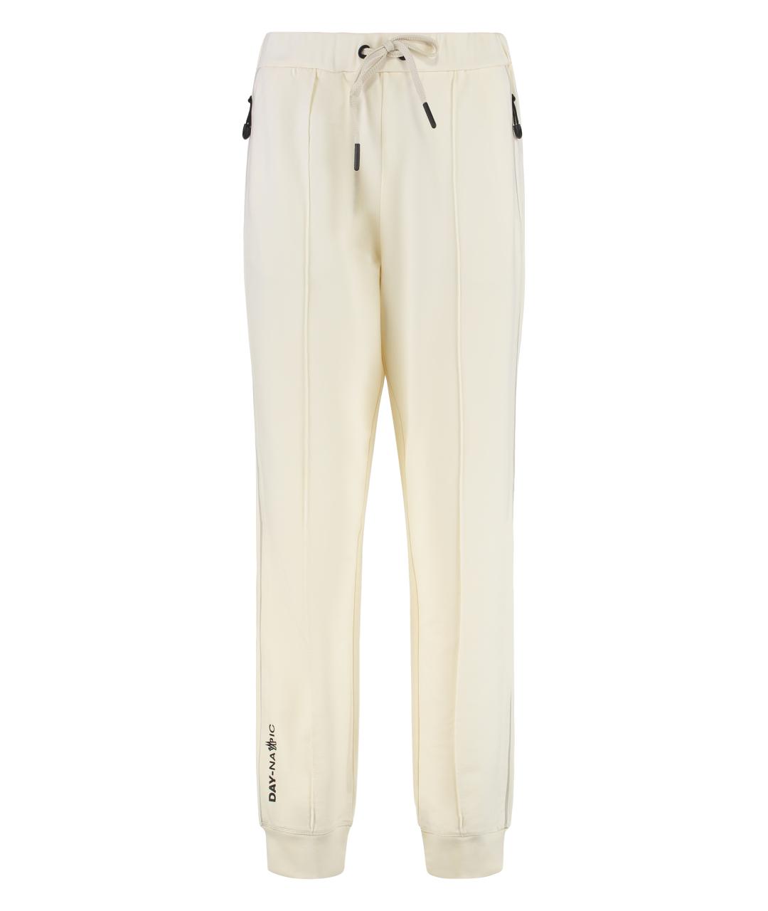 MONCLER GRENOBLE Бежевые хлопковые спортивные брюки и шорты, фото 1