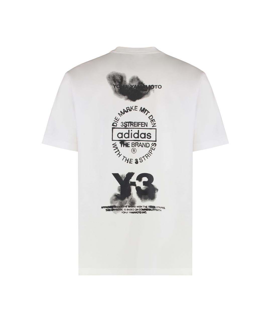 ADIDAS Белая хлопковая футболка, фото 2