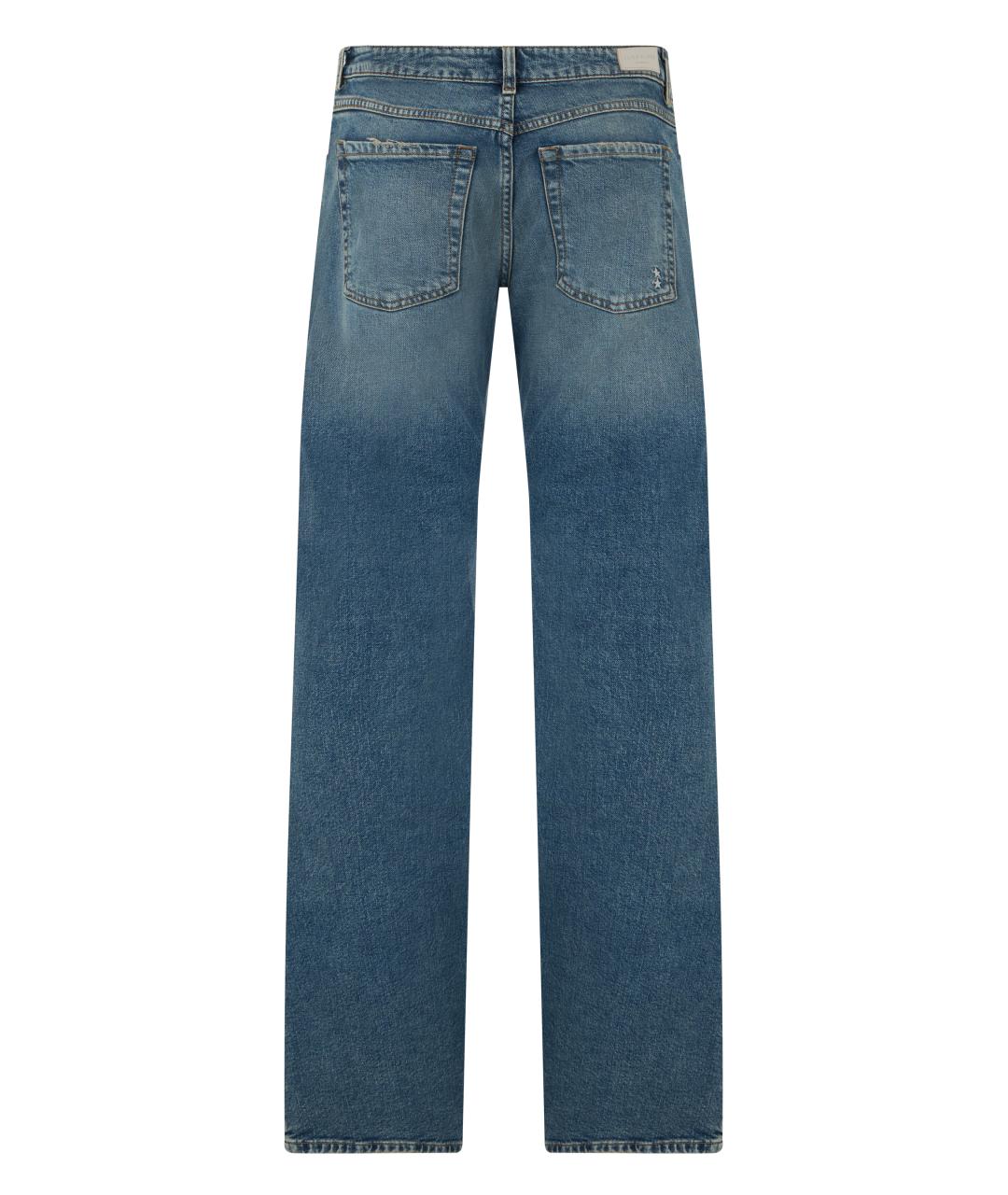 ICON DENIM Синие хлопковые прямые джинсы, фото 2