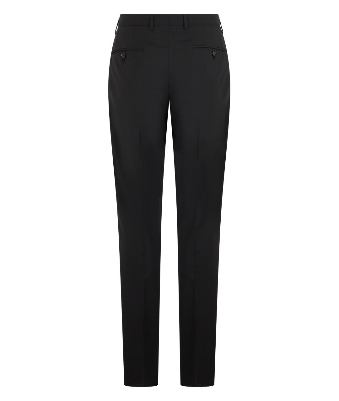 DOLCE&GABBANA Черные полиэстеровые классические брюки, фото 2