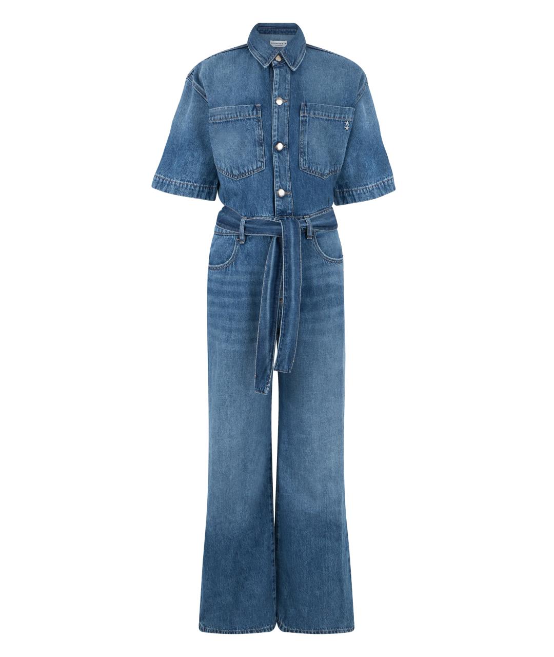 ICON DENIM Синий хлопковый комбинезон, фото 1