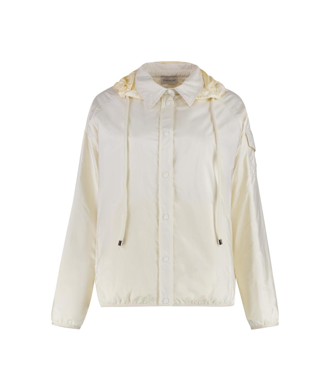 MONCLER Бежевая полиамидовая куртка, фото 1