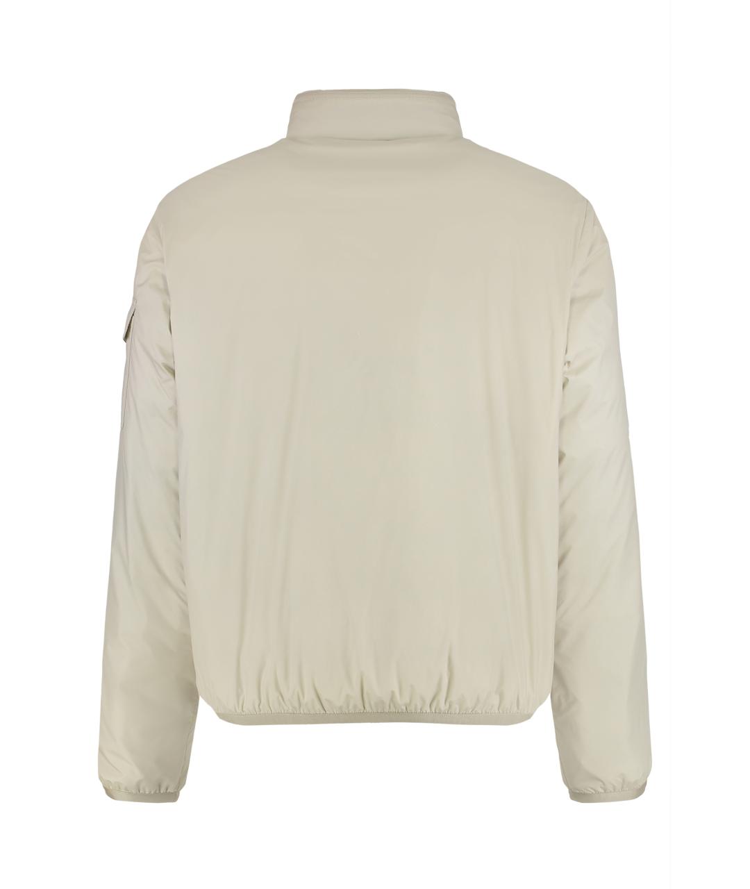 MONCLER Бежевая полиамидовая куртка, фото 2