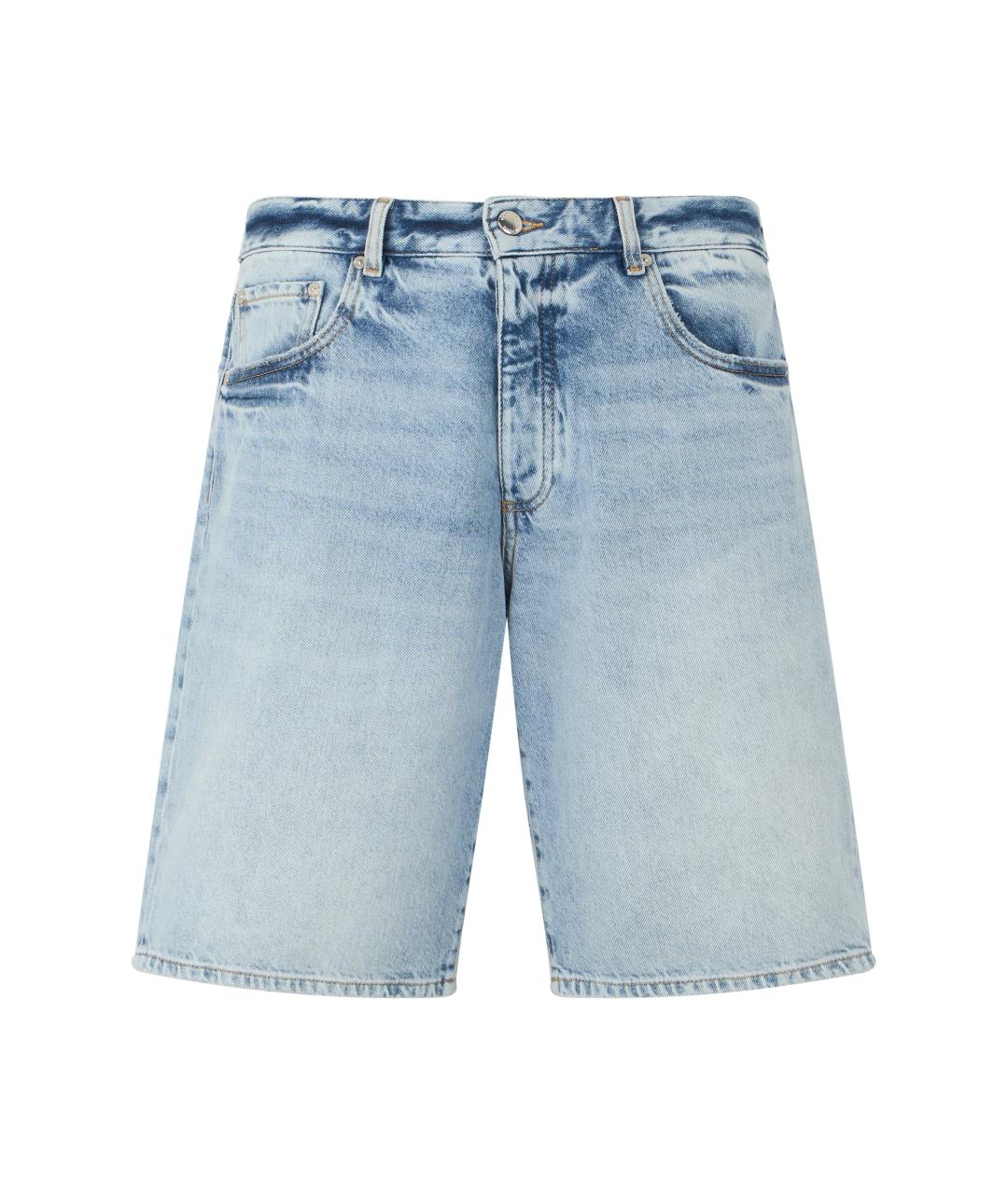 ICON DENIM Голубые хлопковые шорты, фото 1