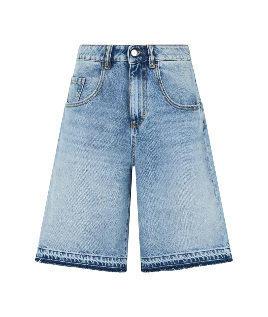 ICON DENIM Синие хлопковые шорты, фото 1