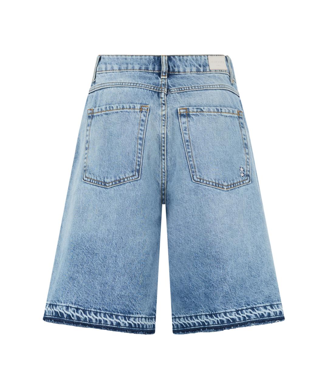 ICON DENIM Синие хлопковые шорты, фото 2