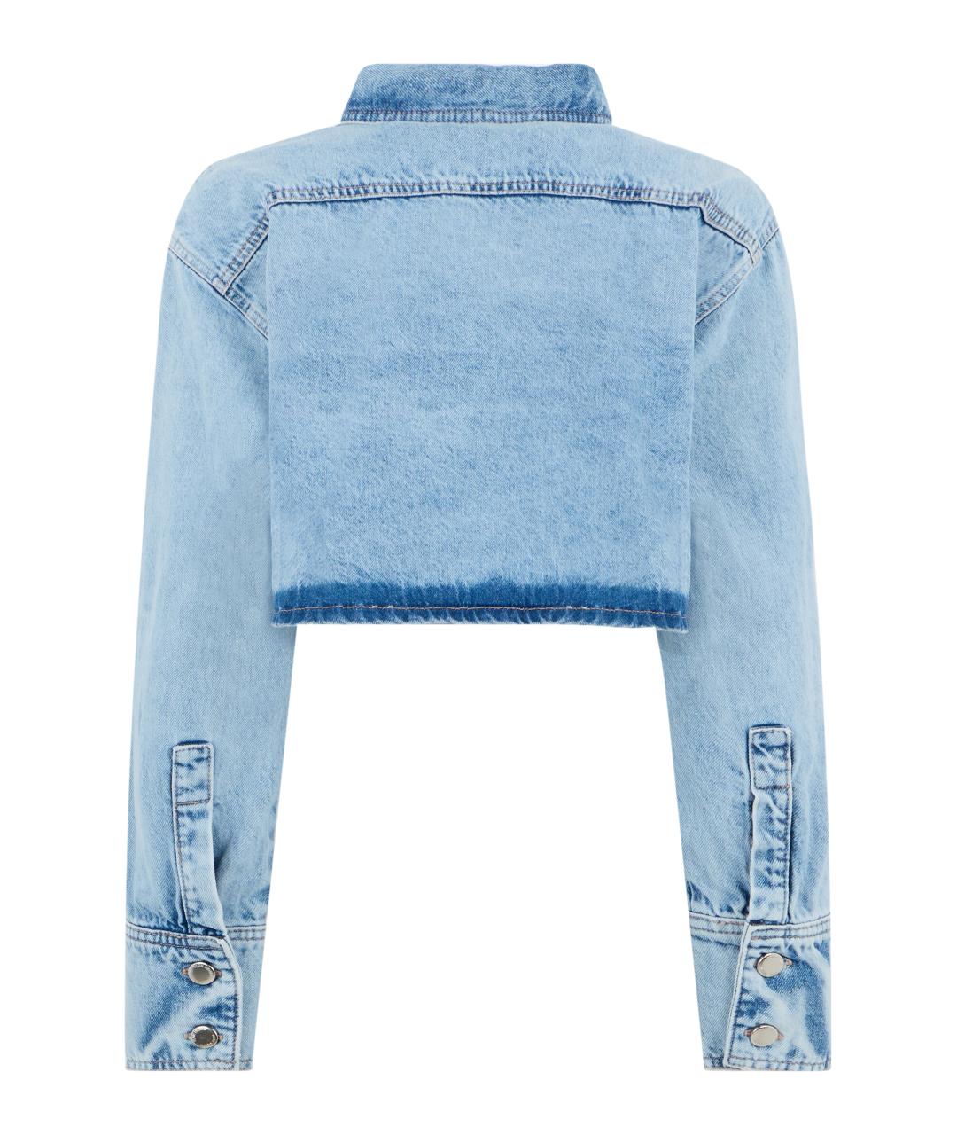 ICON DENIM Голубая хлопковая куртка, фото 2