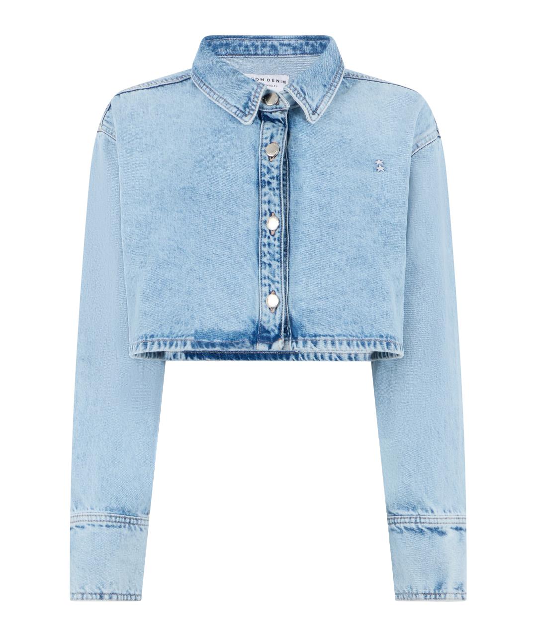 ICON DENIM Голубая хлопковая куртка, фото 1