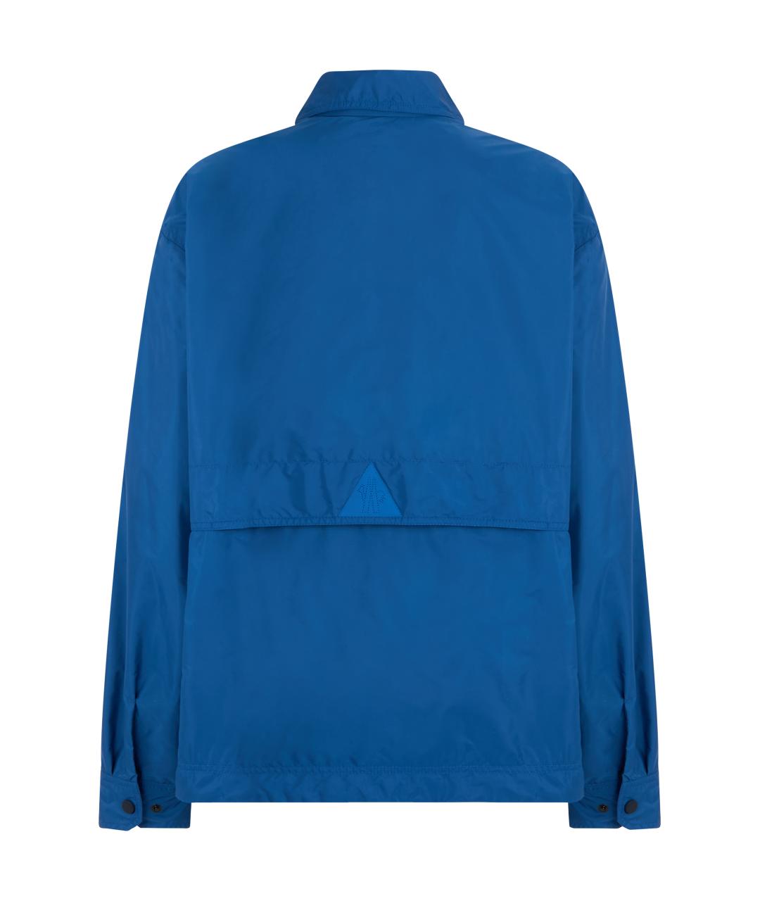 MONCLER GRENOBLE Синяя полиамидовая куртка, фото 2