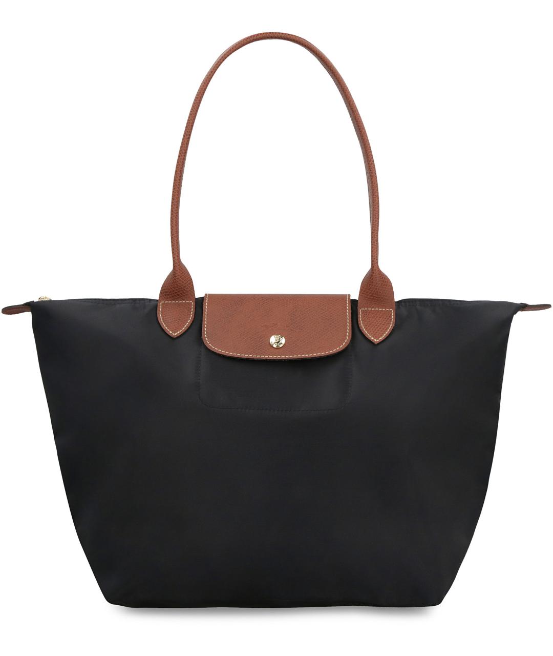 LONGCHAMP Черная синтетическая сумка тоут, фото 2