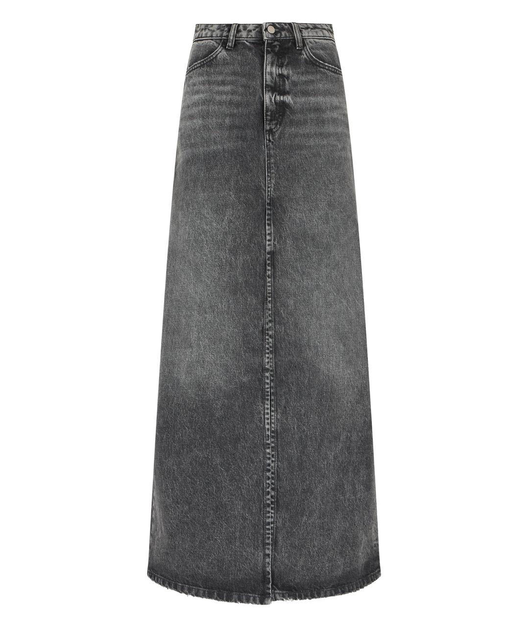 ICON DENIM Серая хлопковая юбка макси, фото 1