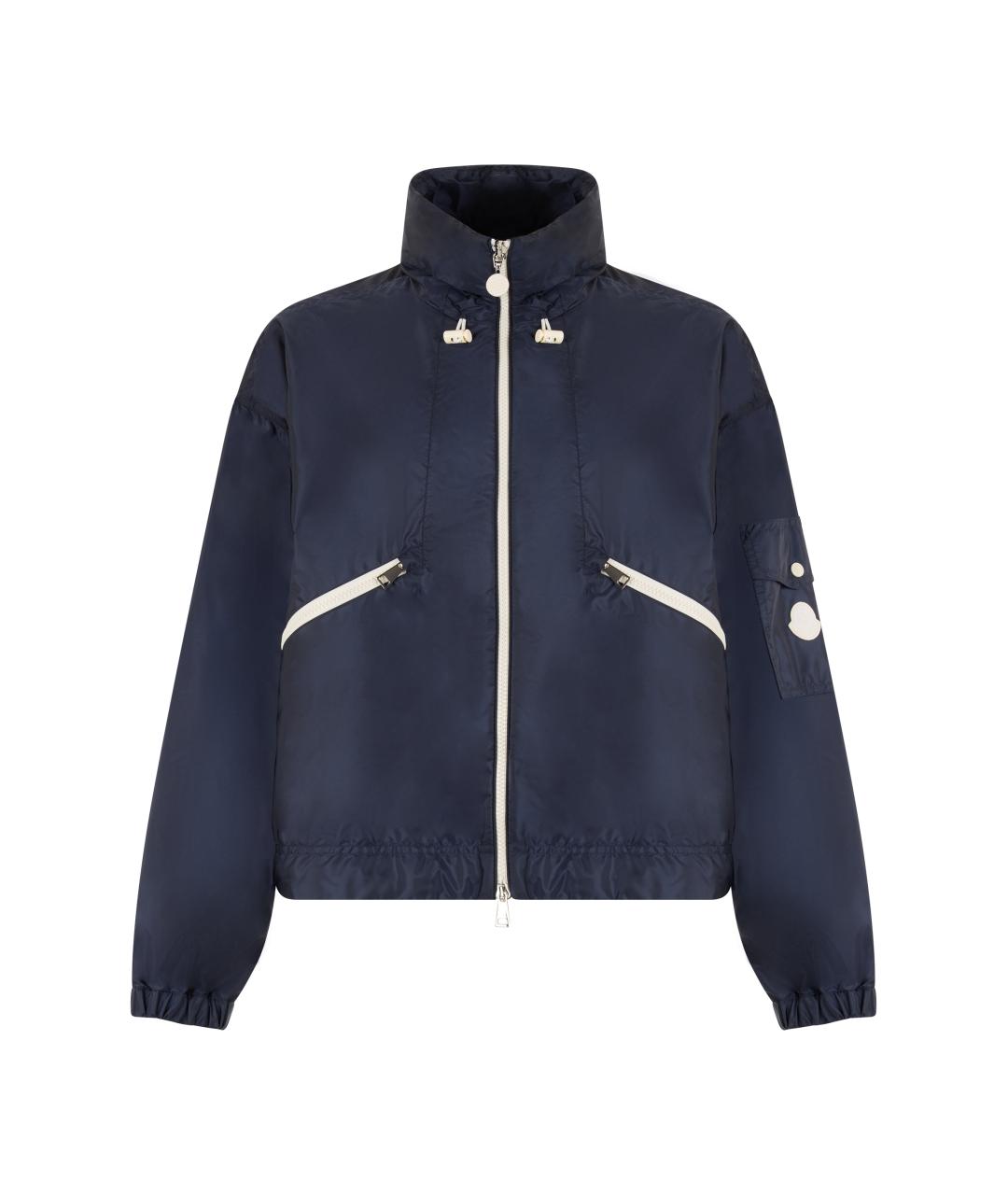 MONCLER Синяя полиамидовая куртка, фото 1