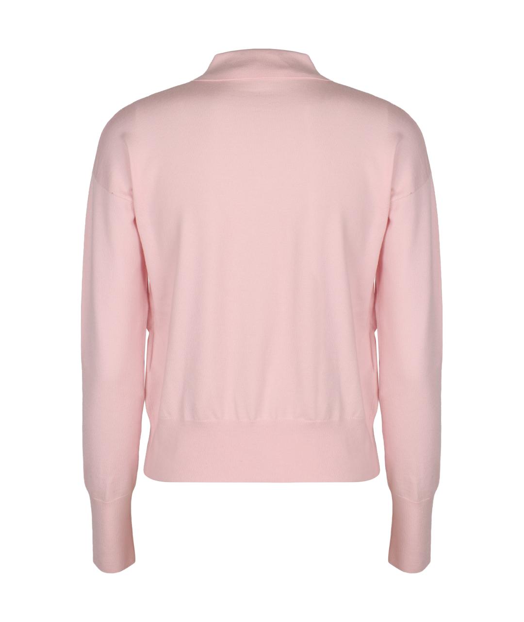 MAX MARA Розовый шерстяной кардиган, фото 2