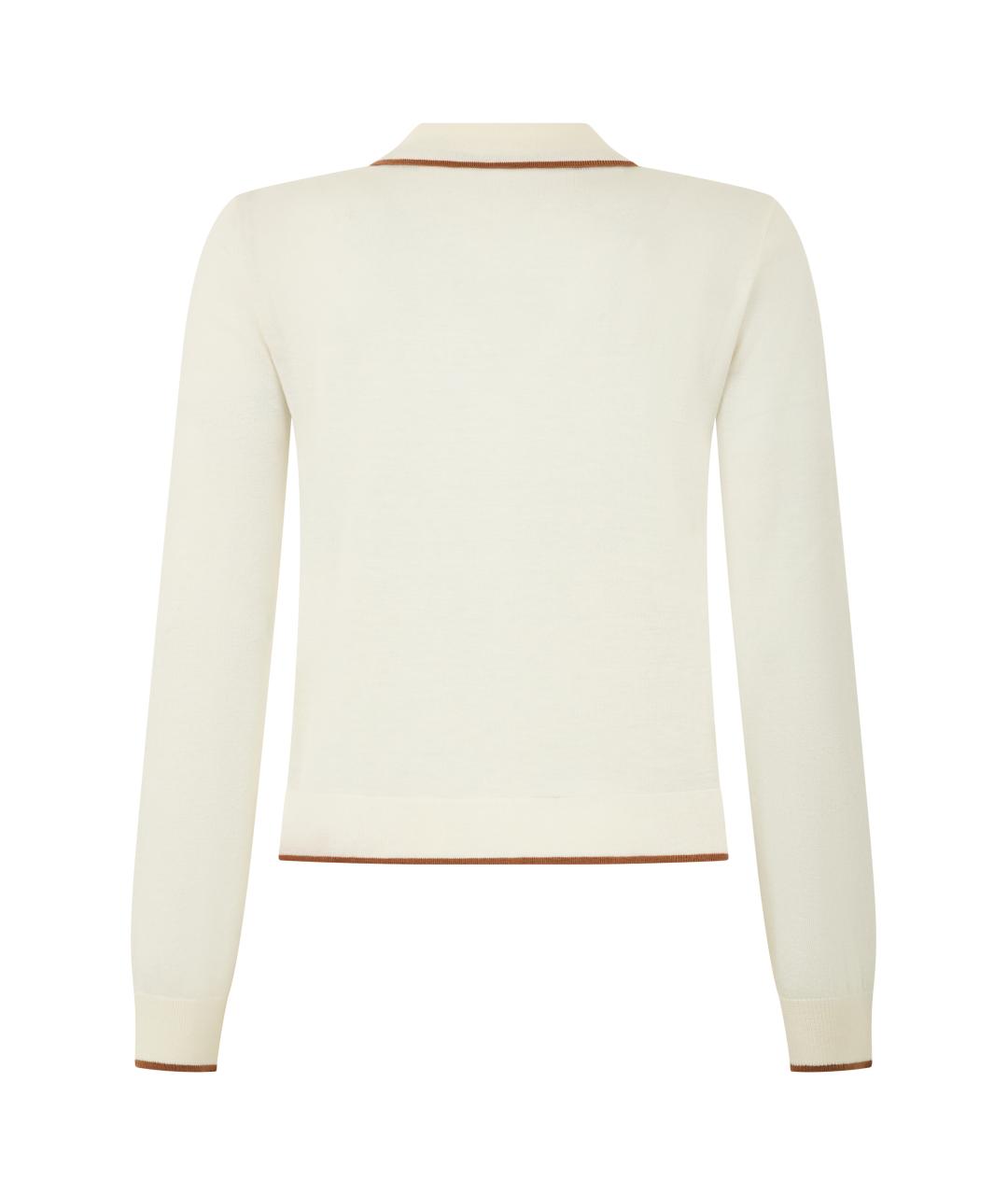 MAX MARA STUDIO Бежевый шелковый кардиган, фото 2