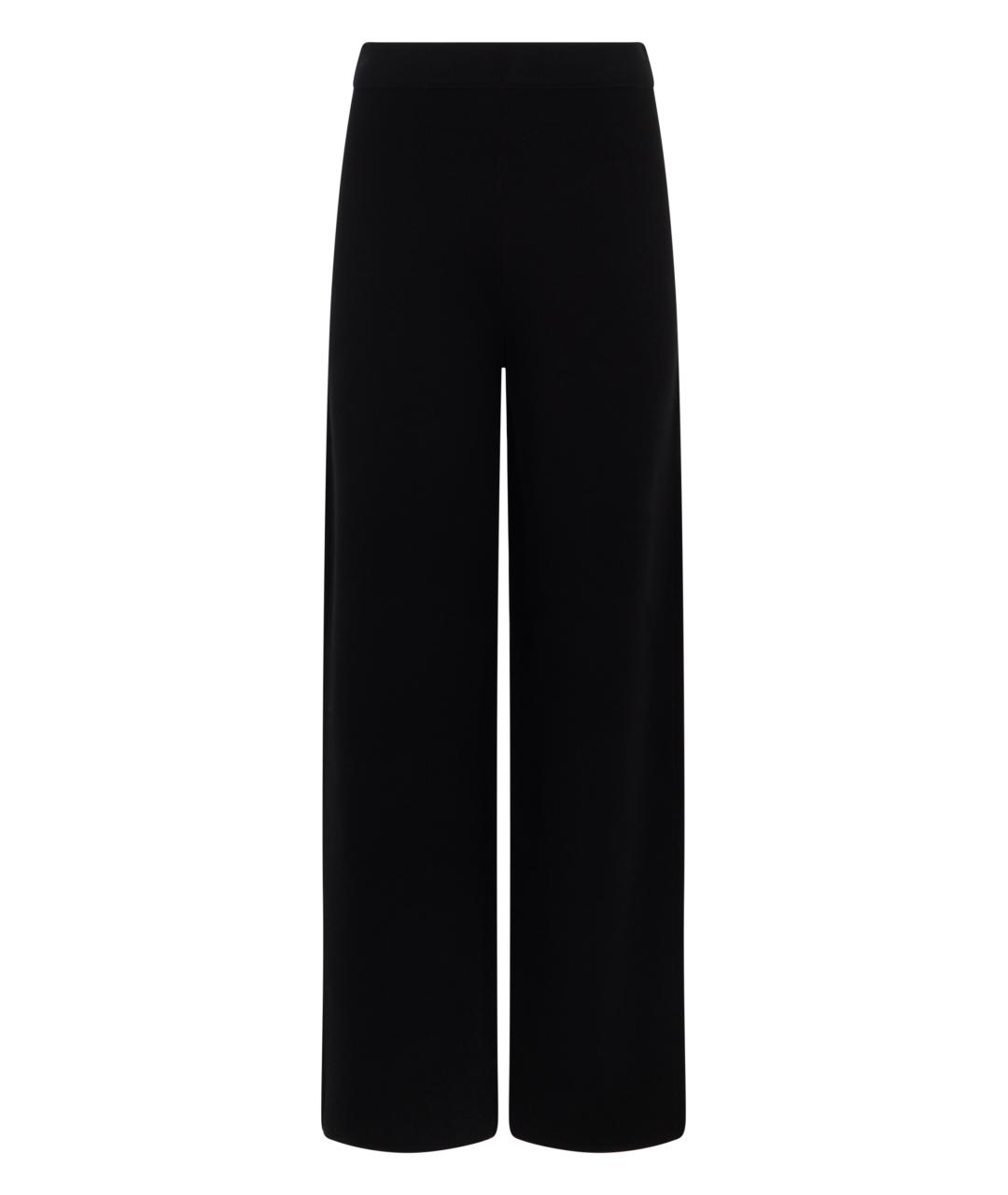 MAX MARA STUDIO Черные вискозные спортивные брюки и шорты, фото 1