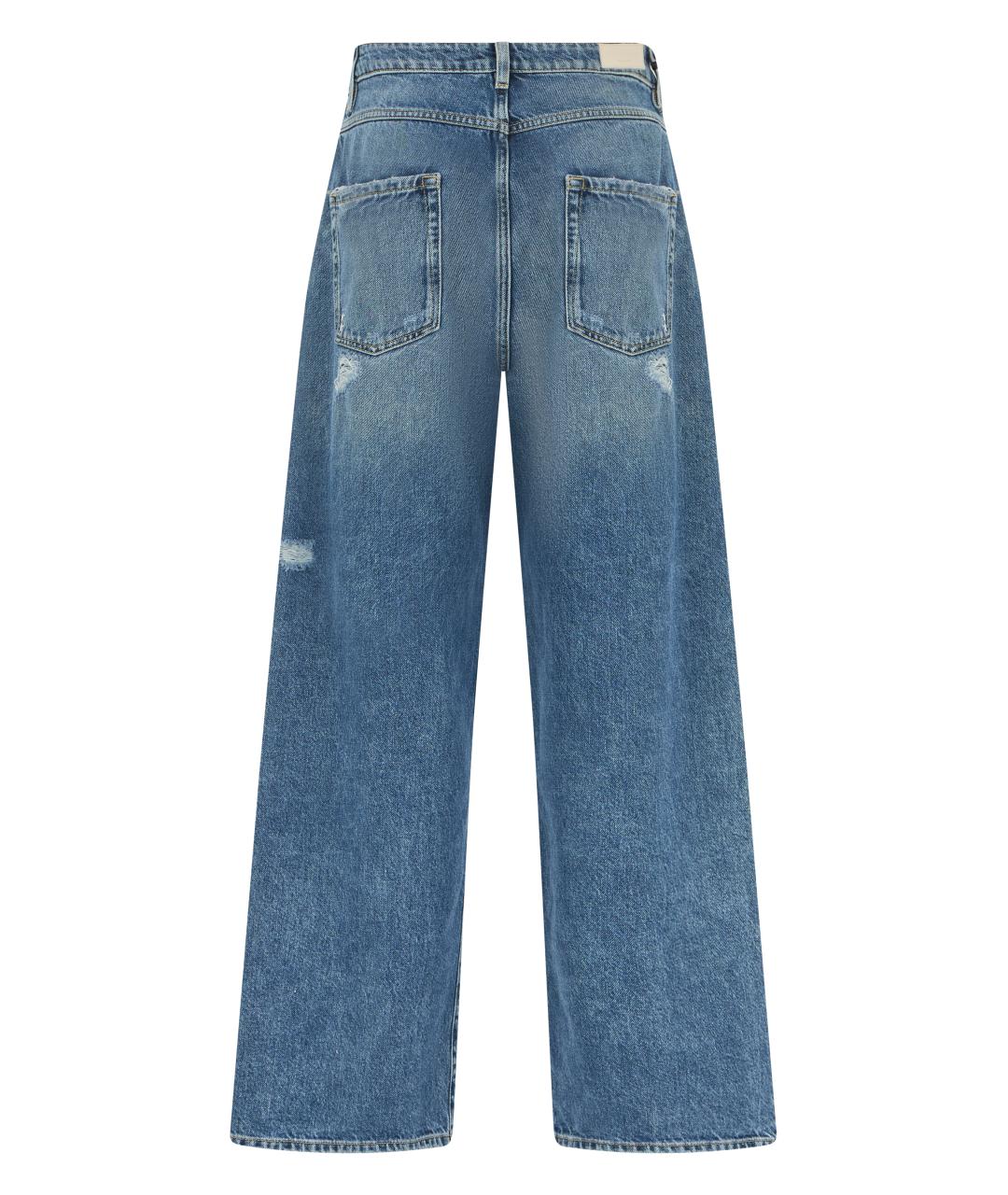 ICON DENIM Синие хлопковые джинсы клеш, фото 2