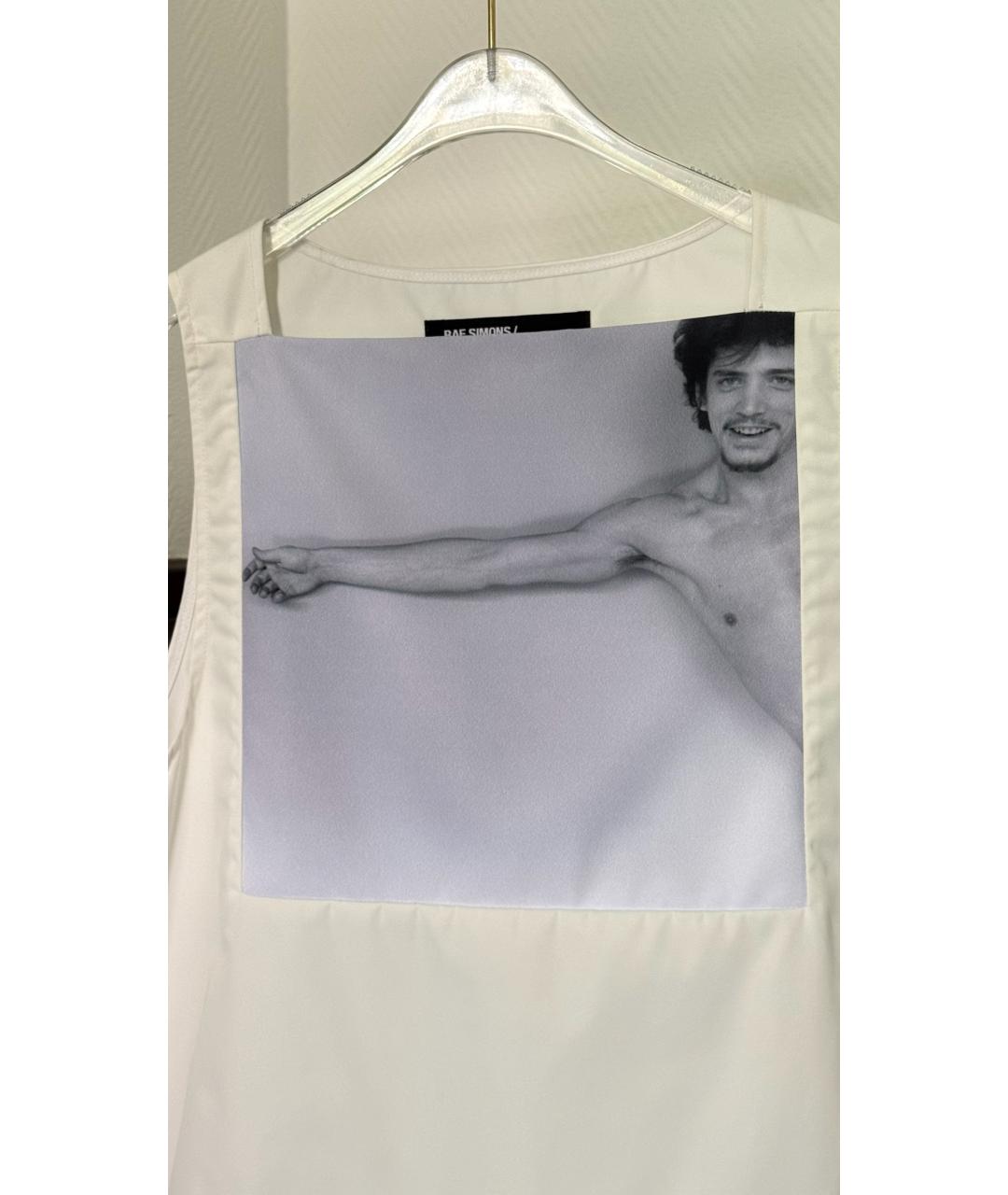 RAF SIMONS Белая майка, фото 5