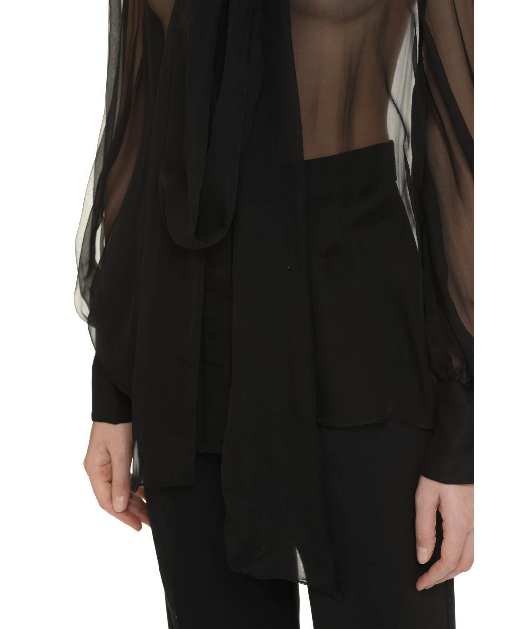 MAX MARA Черные шерстяные прямые брюки, фото 5