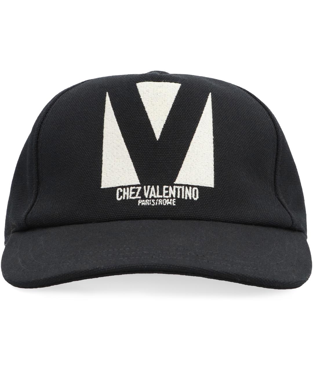 VALENTINO Черная хлопковая кепка/бейсболка, фото 2