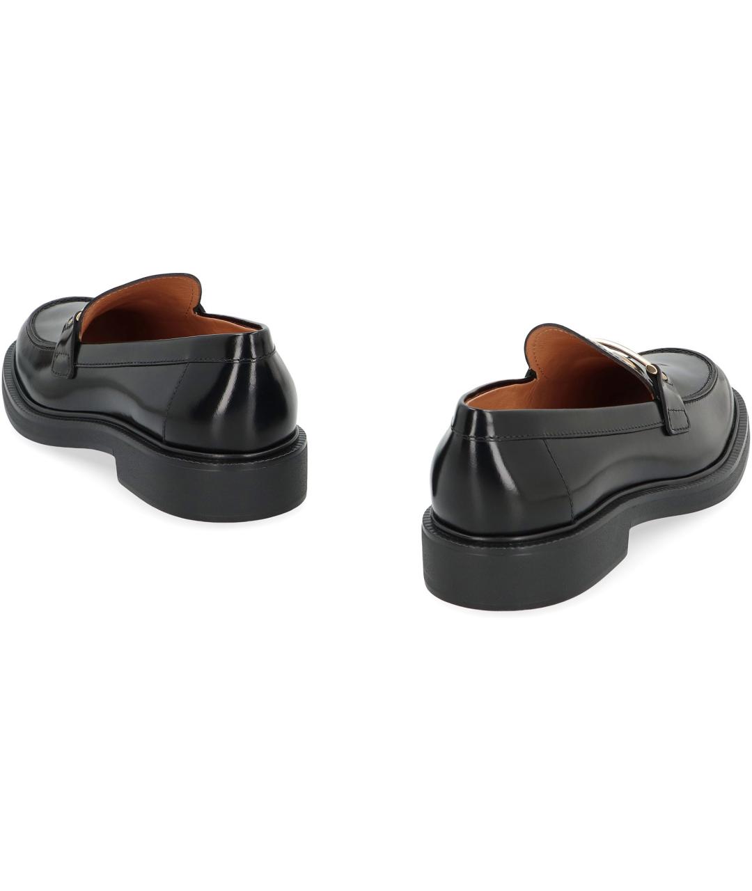 TOD'S Черные кожаные лоферы, фото 3