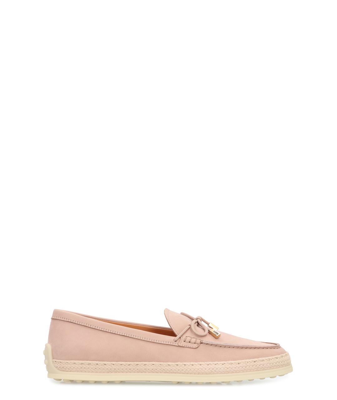 TOD'S Розовые замшевые лоферы, фото 1