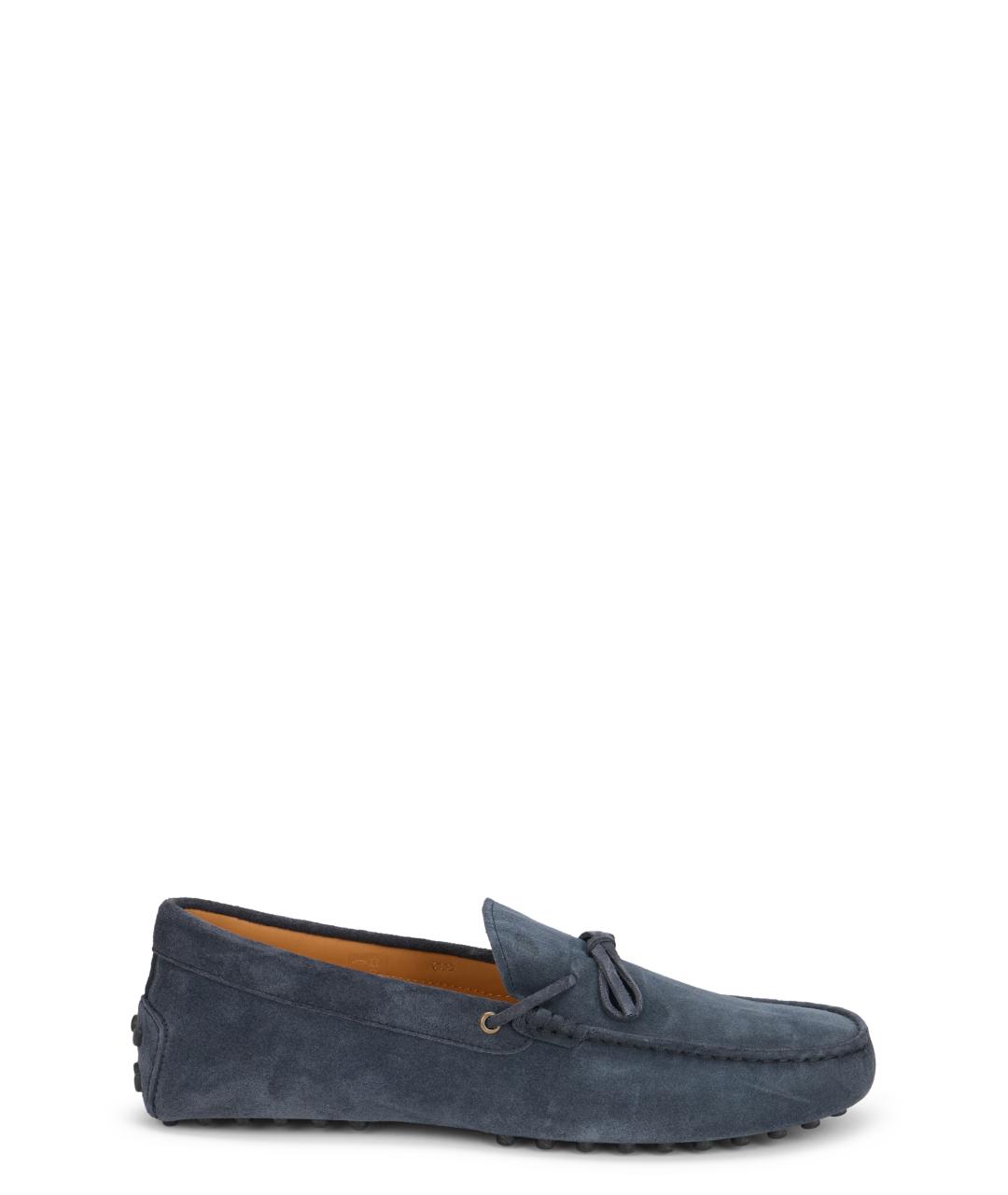TOD'S Синие замшевые лоферы, фото 1