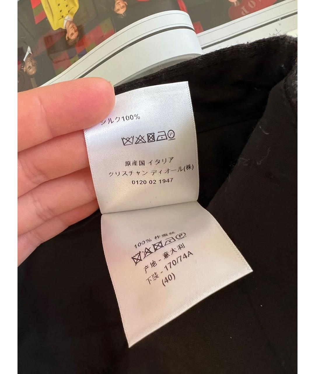 CHRISTIAN DIOR Черные капри, фото 8