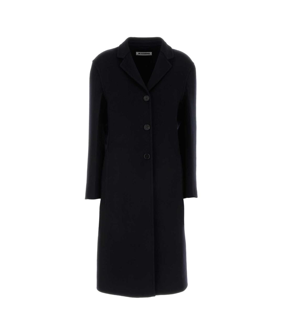 JIL SANDER Черное кашемировое пальто, фото 1