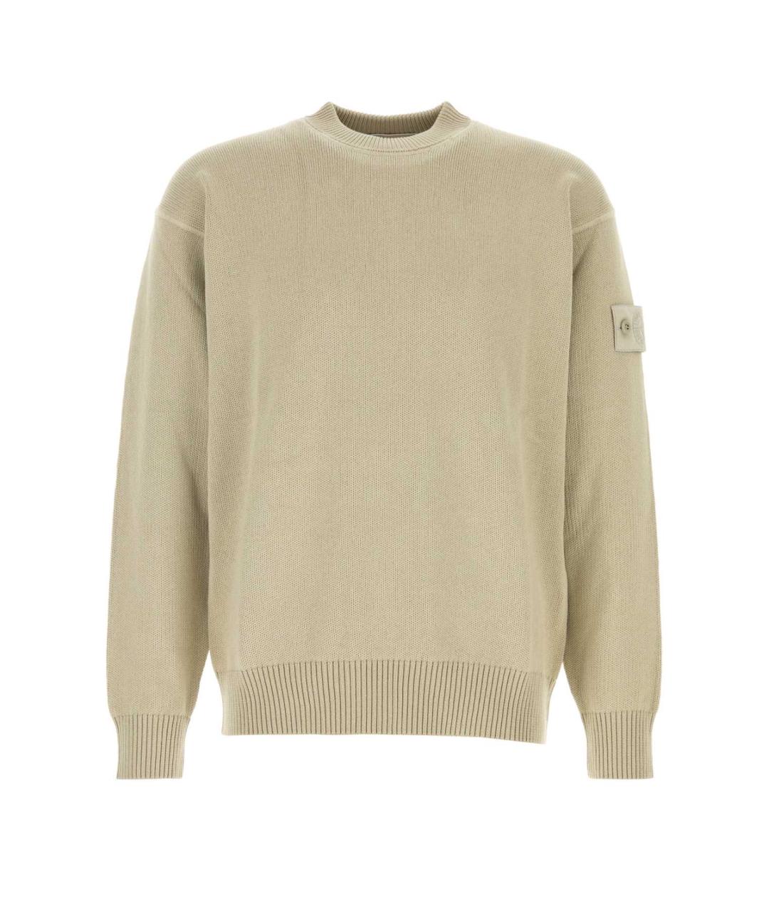 STONE ISLAND Бежевый джемпер / свитер, фото 1