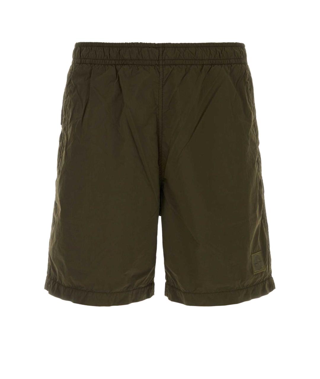 STONE ISLAND Зеленые шорты, фото 1