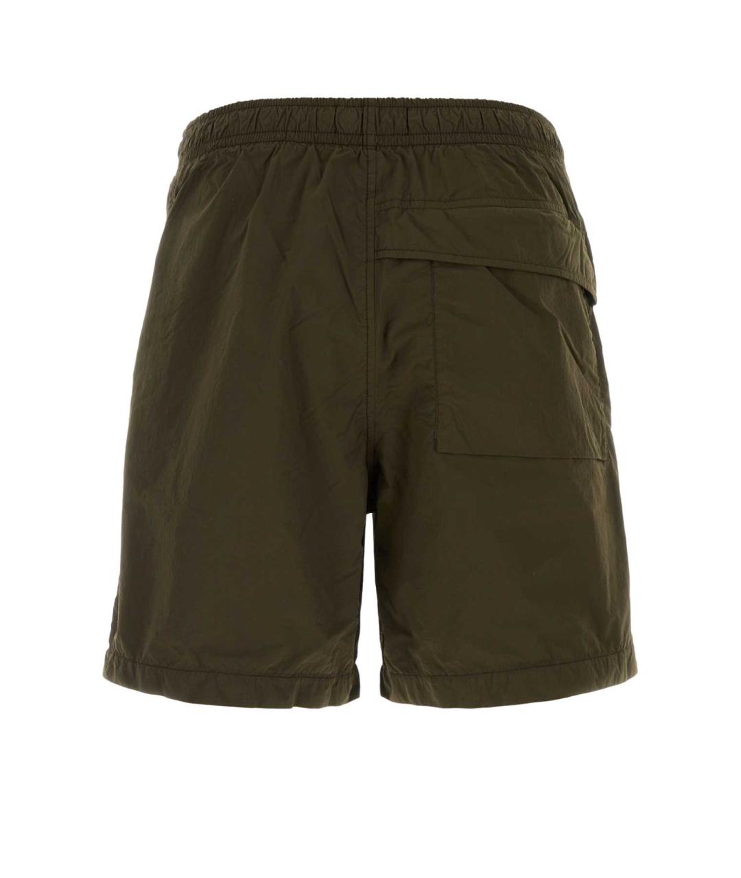STONE ISLAND Зеленые шорты, фото 2