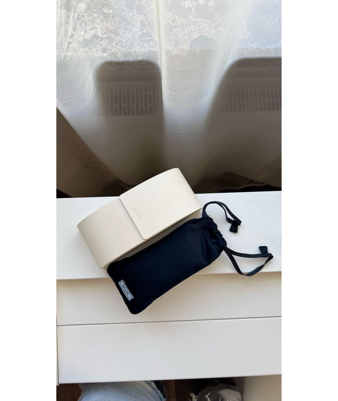 PRADA Черные пластиковые солнцезащитные очки, фото 5